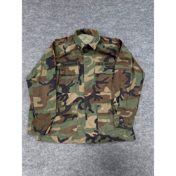 US Army Other - Vintage US Army Woodland Camo BDU Combat Jacket Medium Short 90s